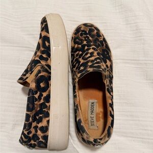 Steve Madden Animal Print Slip-On Sneakers